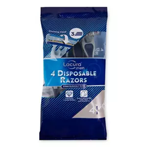 Men's 3 Blade Disposable Razor 4 Pack