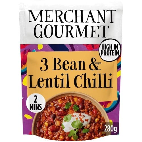 Merchant Gourmet 3 Bean & Lentil Chilli (280g)