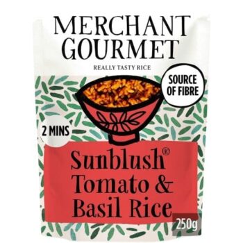 Merchant Gourmet Rich Sun Blush Tomato & Basil Wholegrain & White Rice (250g)