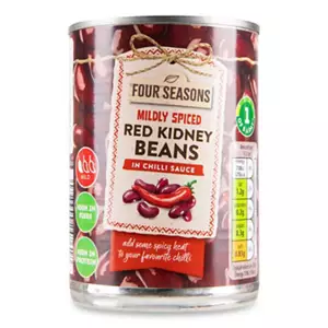 Midly Spiced Red Kidney Beans in Chilli Sauce
