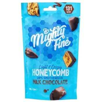 Mighty Fine Milk Chocolate Honeycomb (90g)