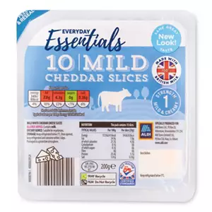 Mild Cheddar Slices 10 Pack