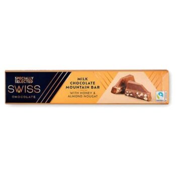 Milk Chocolate Almonds & Honey Swiss Mountain Bar