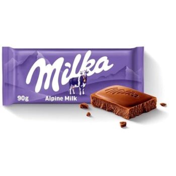 Milka Alpine Milk Chocolate Bar (90g)