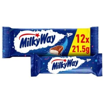 Milky Way Nougat & Milk Chocolate Snack Bars Multipack (12 x 21.5g)