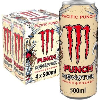 Monster Pacific Punch Energy Drink Cans 4x500 (4 x 500ml)