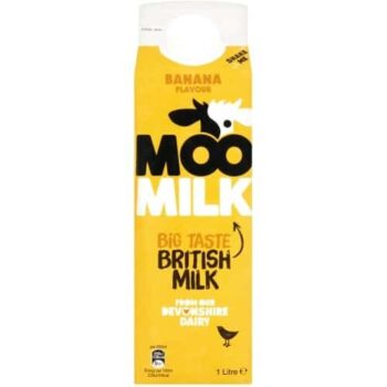 Moo Milk Banana Flavour British Milk (1 Litre)