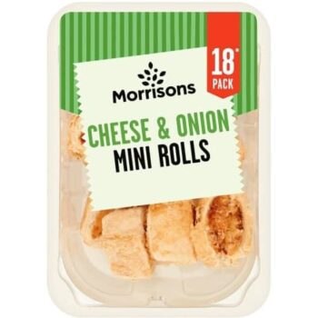 Morrisons 18 Mini Cheese & Onion Rolls