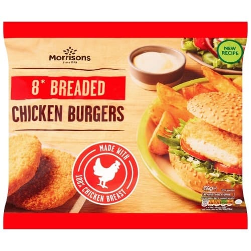 Morrisons 8 Chicken Burgers