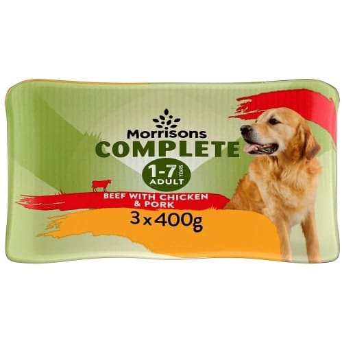 Morrisons Adult Dog Grain Pate 50% Beef With Chicken