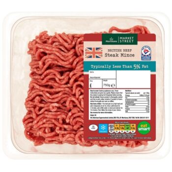 Morrisons British Beef Lean Steak Mince 5% Fat
