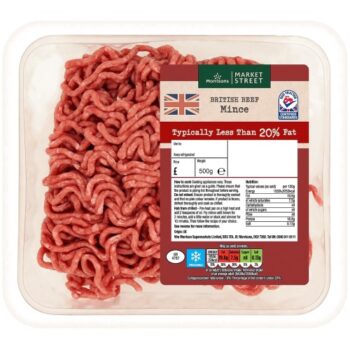 Morrisons British Minced Beef 20% Fat (500g)