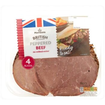 Morrisons British Peppered Beef Slices