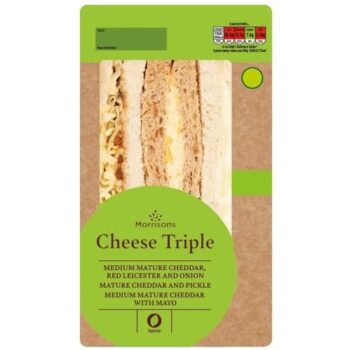Morrisons Cheese Triple Sandwich