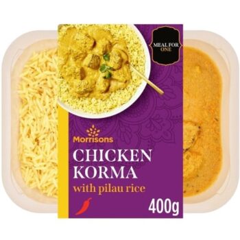 Morrisons Chicken Korma With Pilau Rice