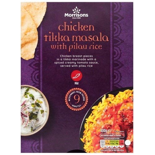 Morrisons Chicken Tikka Masala With Rice