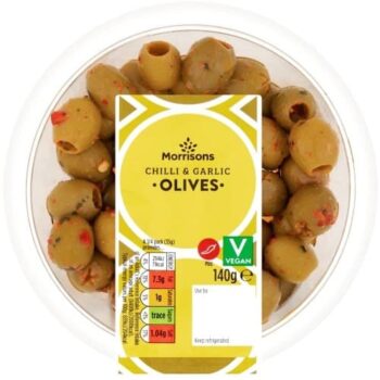 Morrisons Chilli And Garlic Olives
