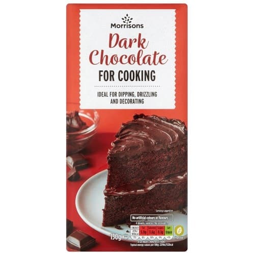 Morrisons Dark Cooking Chocolate