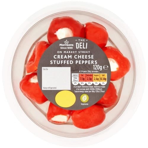 Morrisons Deli Cream Cheese Stuffed Peppers (120g)