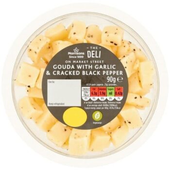 Morrisons Deli Gouda with Garlic & Cracked Black Pepper (90g)