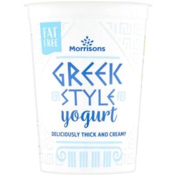 Morrisons Fat Free Greek Style Yogurt