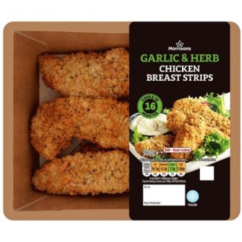 Morrisons Garlic & Herb Chicken Strips (300g)