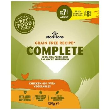 Morrisons Grain Free Chicken & Veg Adult Dog Food Tray