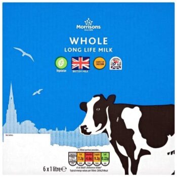 Morrisons Long Life British Whole Milk