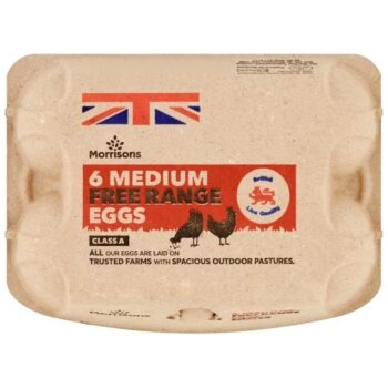 Morrisons Medium Free Range Eggs (6)