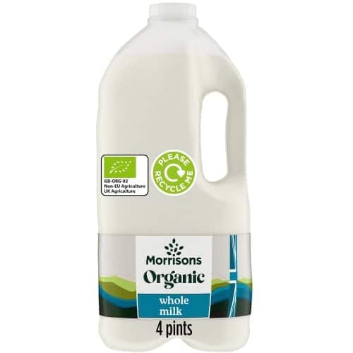 Morrisons Organic British Whole Milk (4pt)