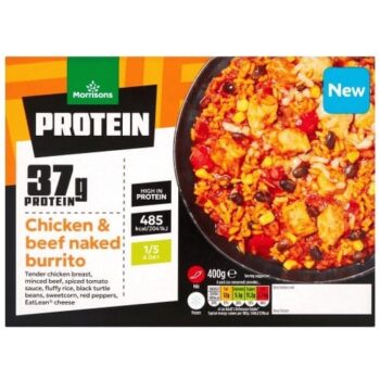 Morrisons Protein Chicken & Beef Naked Burrito (400g)