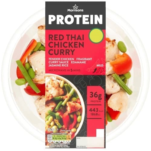 Morrisons Protein Red Thai Chicken Curry