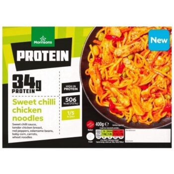 Morrisons Protein Sweet Chilli Chicken Noodles (400g)