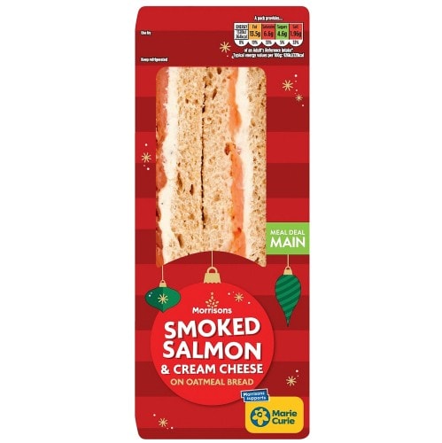 Morrisons Salmon & Cream Cheese Sandwich