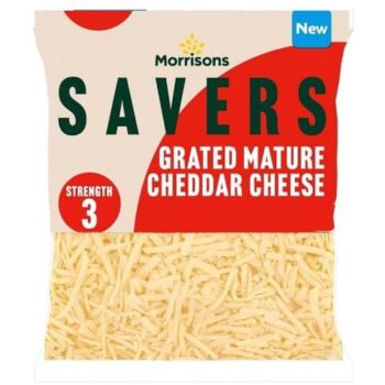 Morrisons Savers Grated Mature Cheddar Cheese (250g)