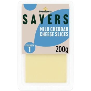 Morrisons Savers Mild Cheddar Cheese Slices (200g)