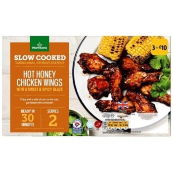 Morrisons Slow Cooked Hot Honey Chicken Wings (450g)