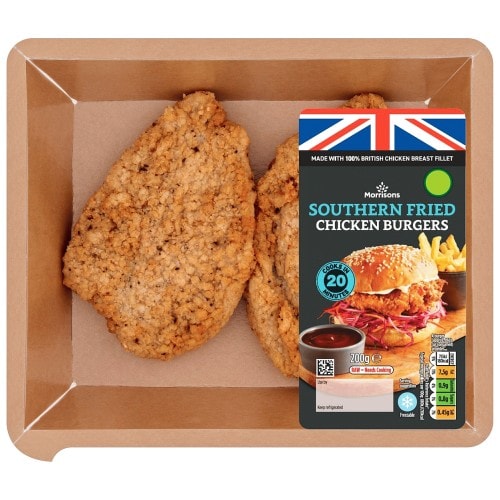 Morrisons Southern Fried Chicken Burgers (200g)