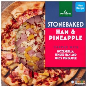 Morrisons Stonebaked Ham & Pineapple Pizza (317g)