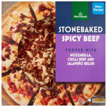 Morrisons Stonebaked Spicy Beef Pizza (305g)