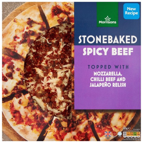 Morrisons Stonebaked Spicy Beef Pizza (305g)