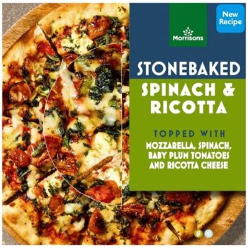 Morrisons Stonebaked Spinach & Ricotta Pizza (370g)