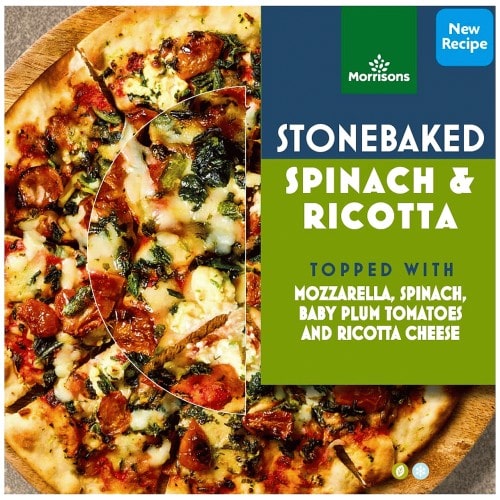 Morrisons Stonebaked Spinach & Ricotta Pizza (370g)