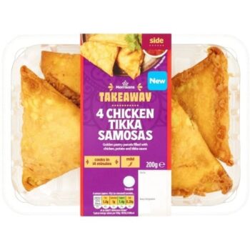 Morrisons Takeaway 4 Chicken Tikka Samosas