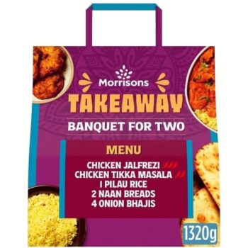 Morrisons Takeaway Banquet For Two- Chicken Jalfrezi & Chicken Tikka Masala