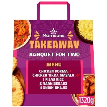 Morrisons Takeaway Banquet For Two- Chicken Korma & Chicken Tikka Masala