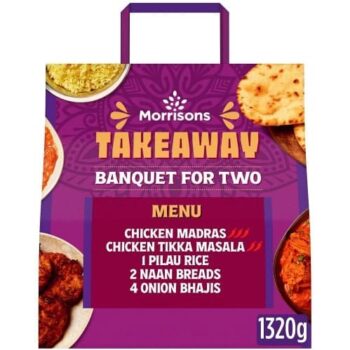 Morrisons Takeaway Banquet For Two- Chicken Madras & Chicken Tikka Masala