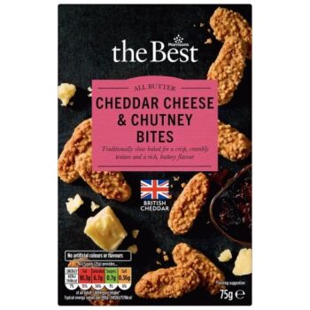 Morrisons The Best All Butter Cheddar Cheese & Chutney Bites (75g)