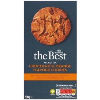 Morrisons The Best All Butter Chocolate & Orange Flavour Cookies