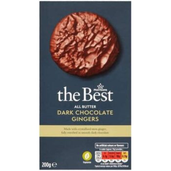 Morrisons The Best All Butter Dark Chocolate Ginger Cookies